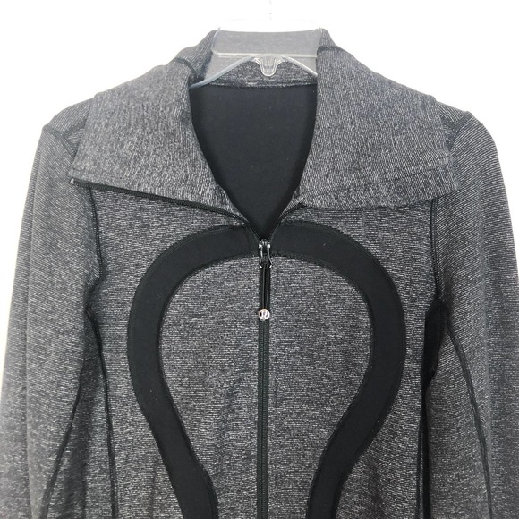 Lululemon Full Zip Gray Athleisure Jacket Size 6 - Picture 2 of 7